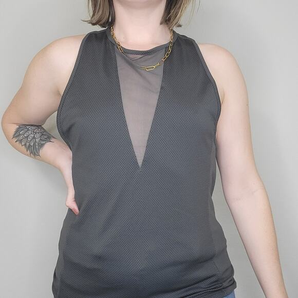 Nike Gray Zonal Cooling Activewear Tank Top with Mesh Panels Size Small - Picture 1 of 8